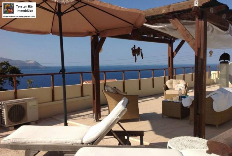 Kokkino Chorio Kreta, renoviertes Haus mit Meerblick, 2 separate Appartments Haus kaufen